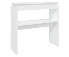 Konsolinis staliukas, baltas, 80x30x80cm, apdirbta mediena
