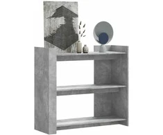 Konsolinis staliukas, betono, 100x35x90cm, apdirbta mediena