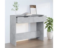 Konsolinis staliukas, betono pilkas, 90x36x75cm, mediena