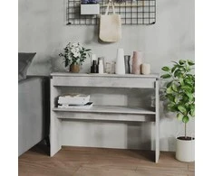 Konsolinis staliukas, betono, 102x30x80cm, apdirbta mediena