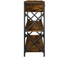 Konsolinis staliukas, dūminio ąžuolo, 100x28x75cm, mediena