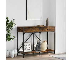 Konsolinis staliukas, dūminio ąžuolo, 100x39x78,5cm, mediena