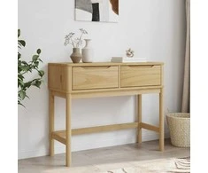 Konsolinis staliukas FLORO, vaško rudas, 89,5x36,5x73cm, pušis