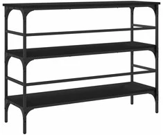 Konsolinis staliukas, juodas, 100x32x75cm, apdirbta mediena