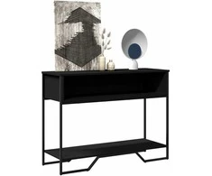 Konsolinis staliukas, juodas, 100x35x74,5cm, apdirbta mediena