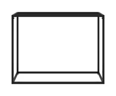 Konsolinis staliukas, juodas, 100x35x75cm, grūdintas stiklas