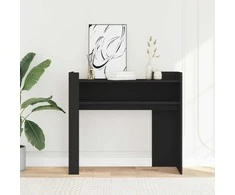 Konsolinis staliukas, juodas, 100x35x90cm, apdirbta mediena