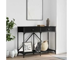 Konsolinis staliukas, juodas, 100x39x78,5cm, apdirbta mediena