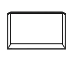 Konsolinis staliukas, juodas, 120x35x75cm, grūdintas stiklas