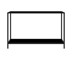 Konsolinis staliukas, juodas, 120x35x75cm, grūdintas stiklas