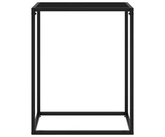 Konsolinis staliukas, juodas, 60x35x75cm, grūdintas stiklas