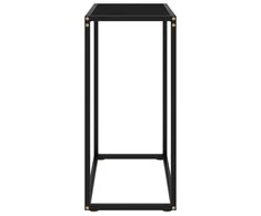 Konsolinis staliukas, juodas, 60x35x75cm, grūdintas stiklas
