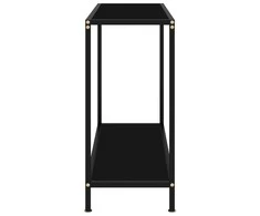 Konsolinis staliukas, juodas, 80x35x75cm, grūdintas stiklas