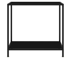 Konsolinis staliukas, juodas, 80x35x75cm, grūdintas stiklas