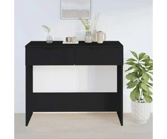 Konsolinis staliukas, juodas, 90x36x75cm, apdirbta mediena
