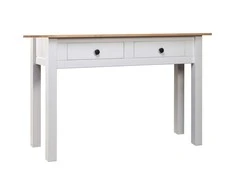 Konsolinis staliukas Panama, baltas, 110x40x72cm, pušies med.