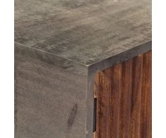 Konsolinis staliukas, pilkas, 120x35x75cm, neapd. mango mediena