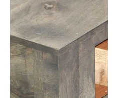 Konsolinis staliukas, pilkas, 86x30x76cm, mango medienos mas.