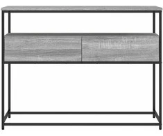 Konsolinis staliukas, pilkas ąžuolo, 100x40x75cm, mediena