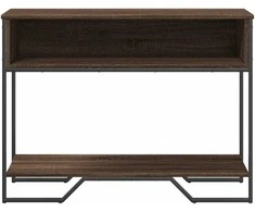 Konsolinis staliukas, rudas ąžuolo, 100x35x74,5cm, mediena