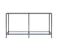 Konsolinis staliukas, skaidrus, 140x35x75,5cm, stiklas