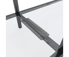Konsolinis staliukas, skaidrus, 140x35x75,5cm, stiklas