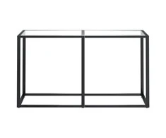 Konsolinis staliukas, skaidrus, 140x35x75,5cm, stiklas