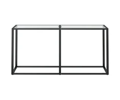 Konsolinis staliukas, skaidrus, 160x35x75,5cm, stiklas