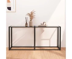 Konsolinis staliukas, skaidrus, 160x35x75,5cm, stiklas