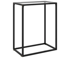 Konsolinis staliukas, skaidrus, 60x35x75cm, grūdintas stiklas