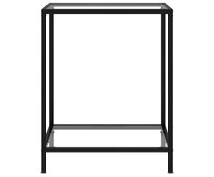 Konsolinis staliukas, skaidrus, 60x35x75cm, grūdintas stiklas