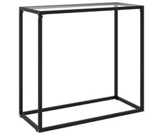 Konsolinis staliukas, skaidrus, 80x35x75cm, grūdintas stiklas