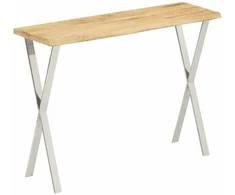Konsolinis staliukas su gyvu kraštu, 105x33x76cm, mango mediena