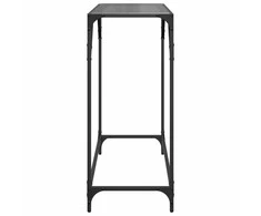 Konsolinis staliukas su juodu stalviršiu, 80x35x81cm, plienas