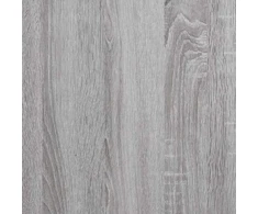 Konsolinis staliukas su lentyna, pilkas, 105x30x75cm, mediena