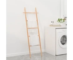 Kopėčios rankšluosčiams, 170cm, riešutmedžio medienos masyvas