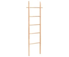 Kopėčios rankšluosčiams, 170cm, riešutmedžio medienos masyvas