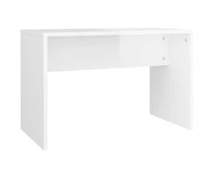 Kosmetinio staliuko komplektas, baltas, 86,5x35x136cm, blizgus