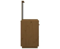 Kosmetinis staliukas, medaus rudas, 95x50x134cm, pušies masyvas