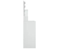 Kosmetinis staliukas su LED apšvietimu, baltas, 86,5x35x136cm