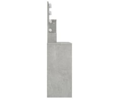 Kosmetinis staliukas su LED apšvietimu, pilkas, 86,5x35x136cm