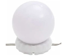 Kosmetinis staliukas su LED, juodas, 86,5x35x136cm