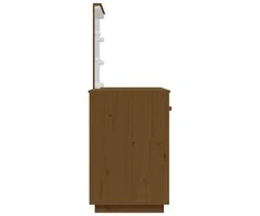 Kosmetinis staliukas su LED, medaus rudas, 95x50x133,5cm, pušis