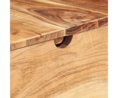 Kosmetinis staliukas su veidrodžiu, 112x45x76cm, akacija