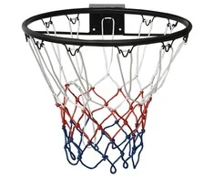 Krepšinio lankas, juodos spalvos, 45cm, plienas