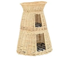 Krepšių katėms rinkinys, 3 dalių, 47x34x60cm, gluosnis