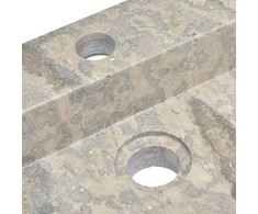 Kriauklė, pilkos spalvos, 58x39x10cm, marmuras