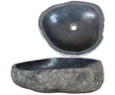 Praustuvas, (45-53)x(34-41)cm, upės akmuo, ovalo formos