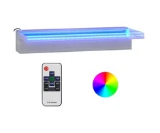 Krioklys su įvairių spalvų LED lemputėmis, 45cm, plienas