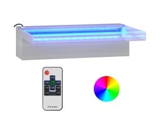 Krioklys su įvairių spalvų LED lemputėmis, 30cm, plienas